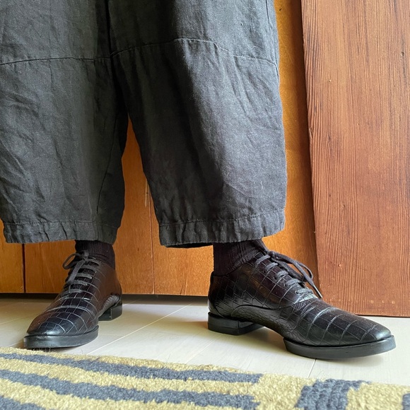 Alexander Wang black leather lace up oxfords with semi pointed toe, size 6.5 - Picture 9 of 10